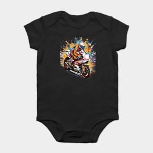Motor Biker Baby Bodysuit